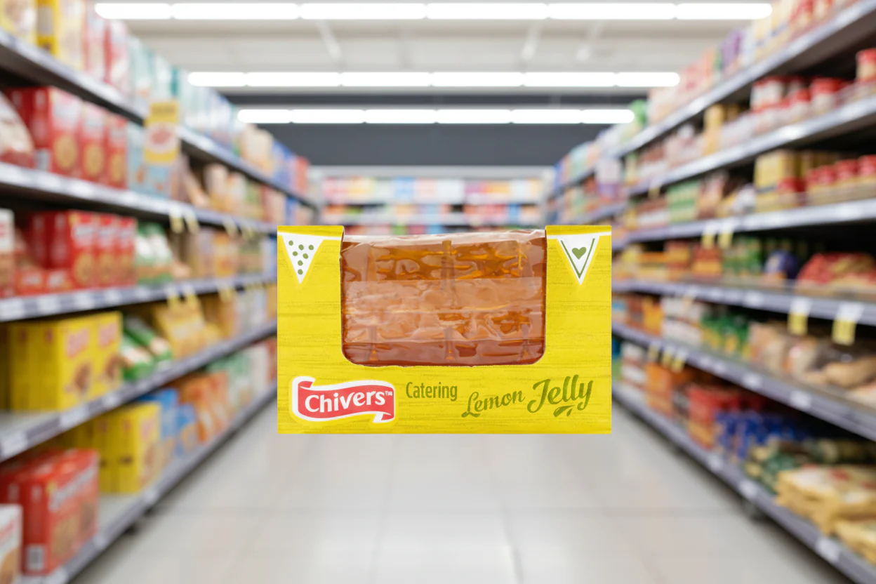 Chivers Catering Lemon Flavour Jelly 12 X 135G (1.62Kg) - Image 3