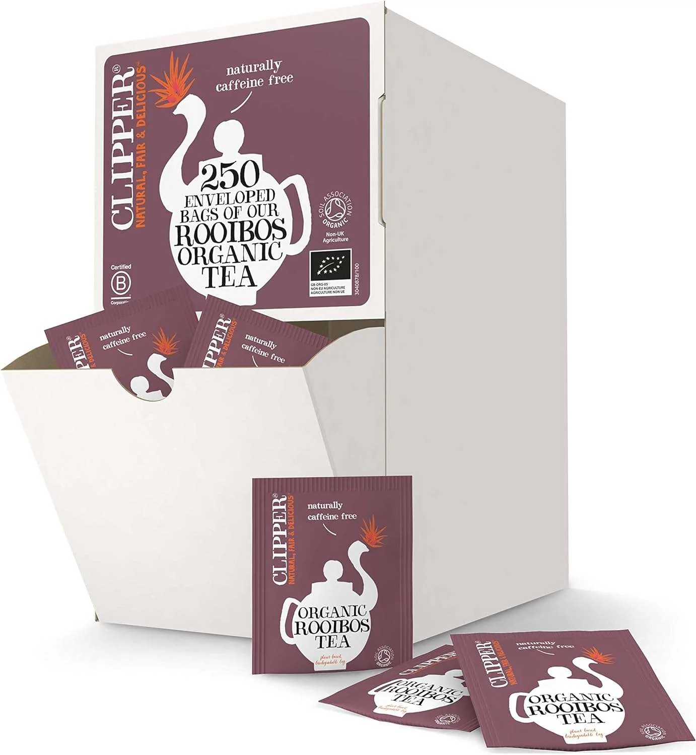 Clipper Fairtrade Organic Rooibos 250 Envelopes  - 500g