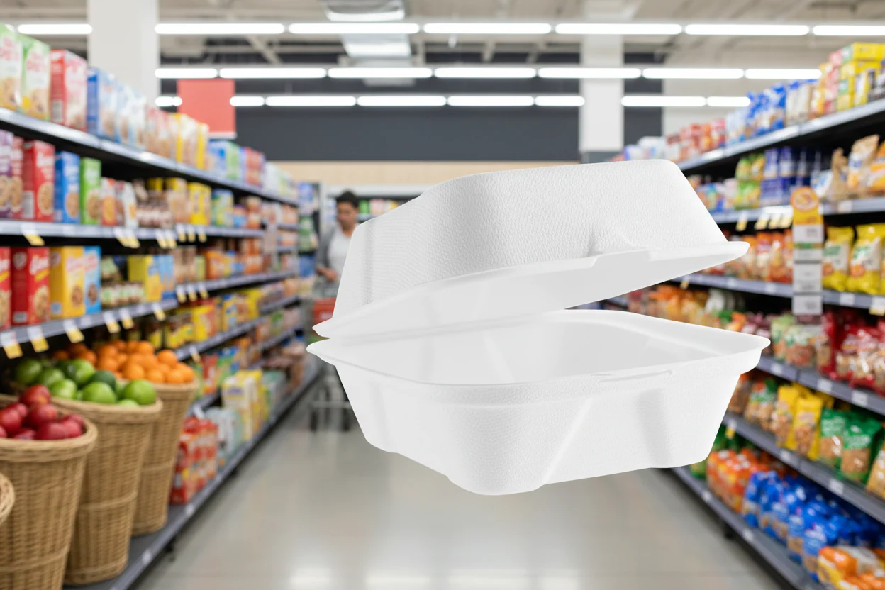 D2E Bagasse Compostable Burger Box 6Inch - Image 3