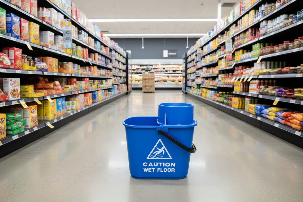 Dosco Heavy Duty Mop Bucket & Wringer Blue - Image 2