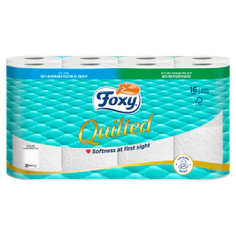 Foxy Toilet Tissue Quilted - 16 PACK