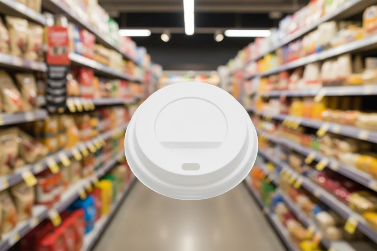 Hot Cup Lid White 90Mm 12/16Oz 100pk - Image 3