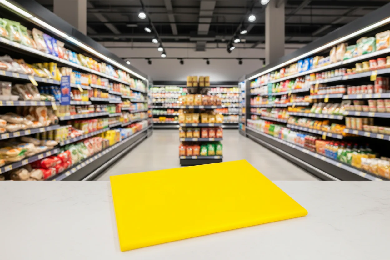 Hygiplas High Density Yellow Chopping Board Sml 229X305X12Mm - Image 2