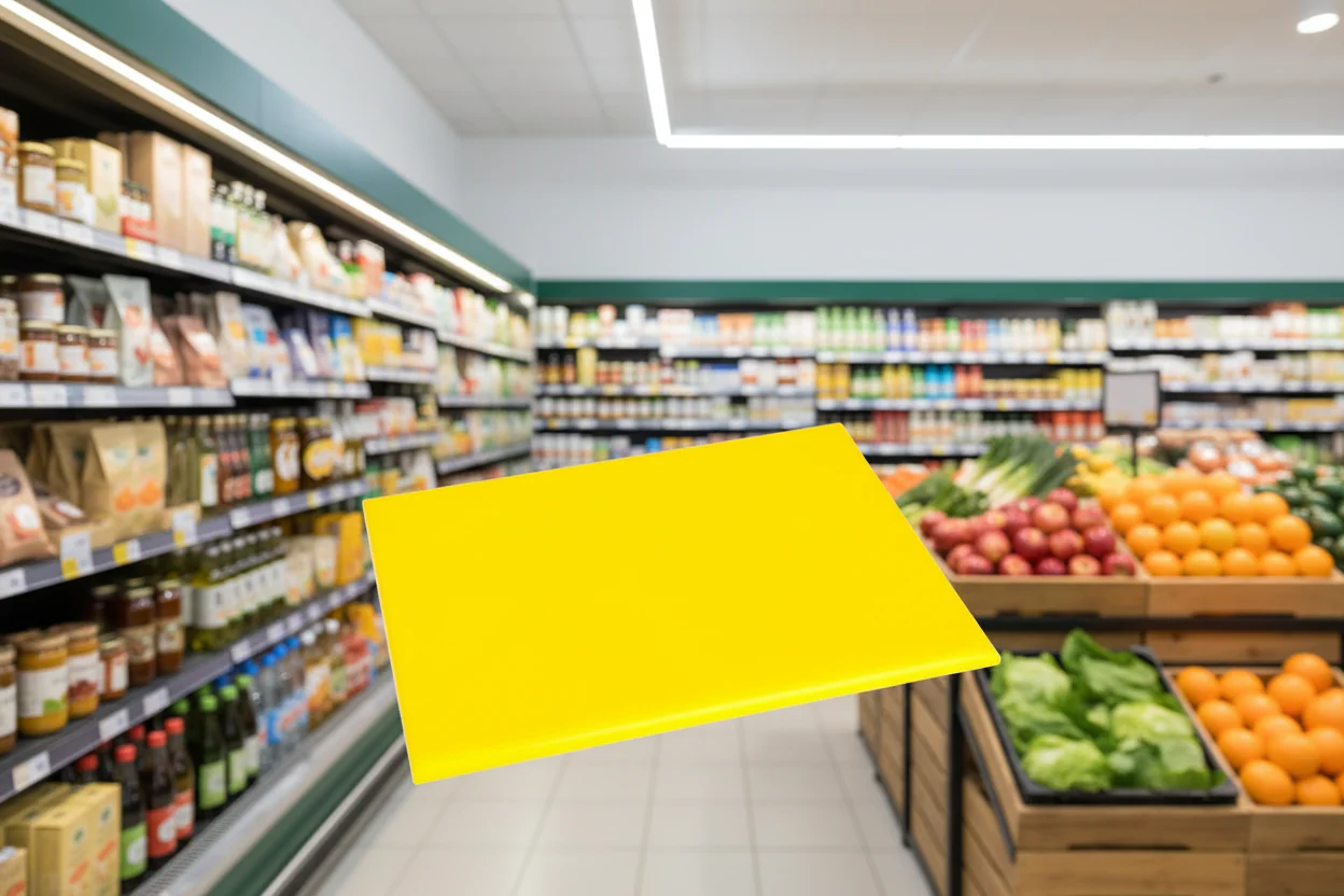 Hygiplas High Density Yellow Chopping Board Sml 229X305X12Mm - Image 3