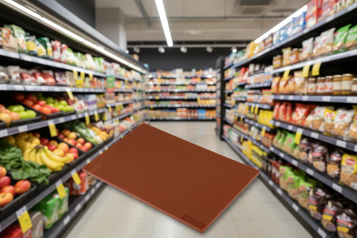 Hygiplas Low Density Brown Chopping Board 450X300Mm - Image 3