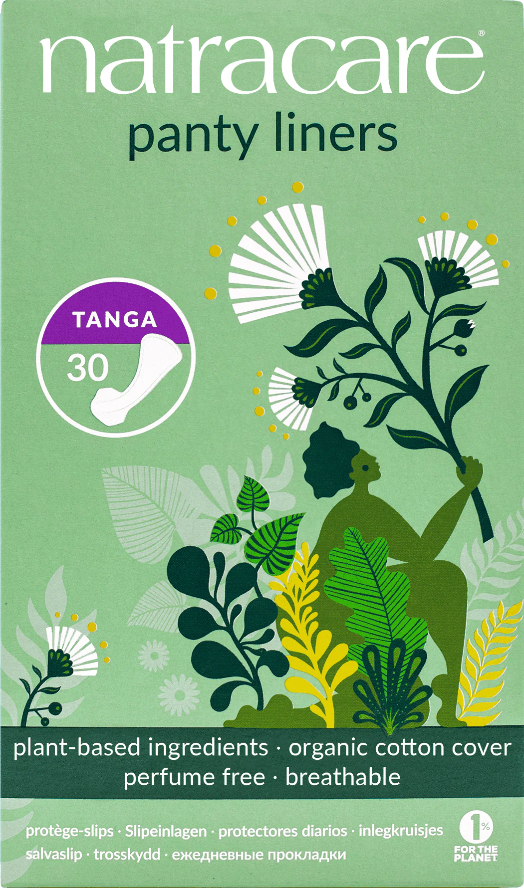 Natracare Panty Liners - Tanga - 30pc