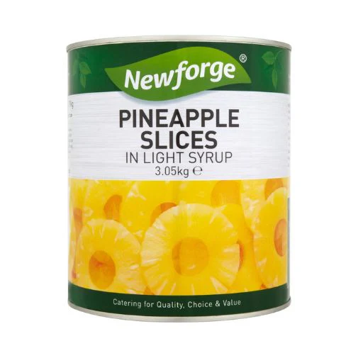Newforge Pineapple Slices In Light Syrup 3.05kg