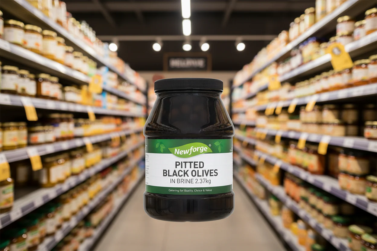Newforge Pitted Black Olives In Brine 2.37Kg - Image 3