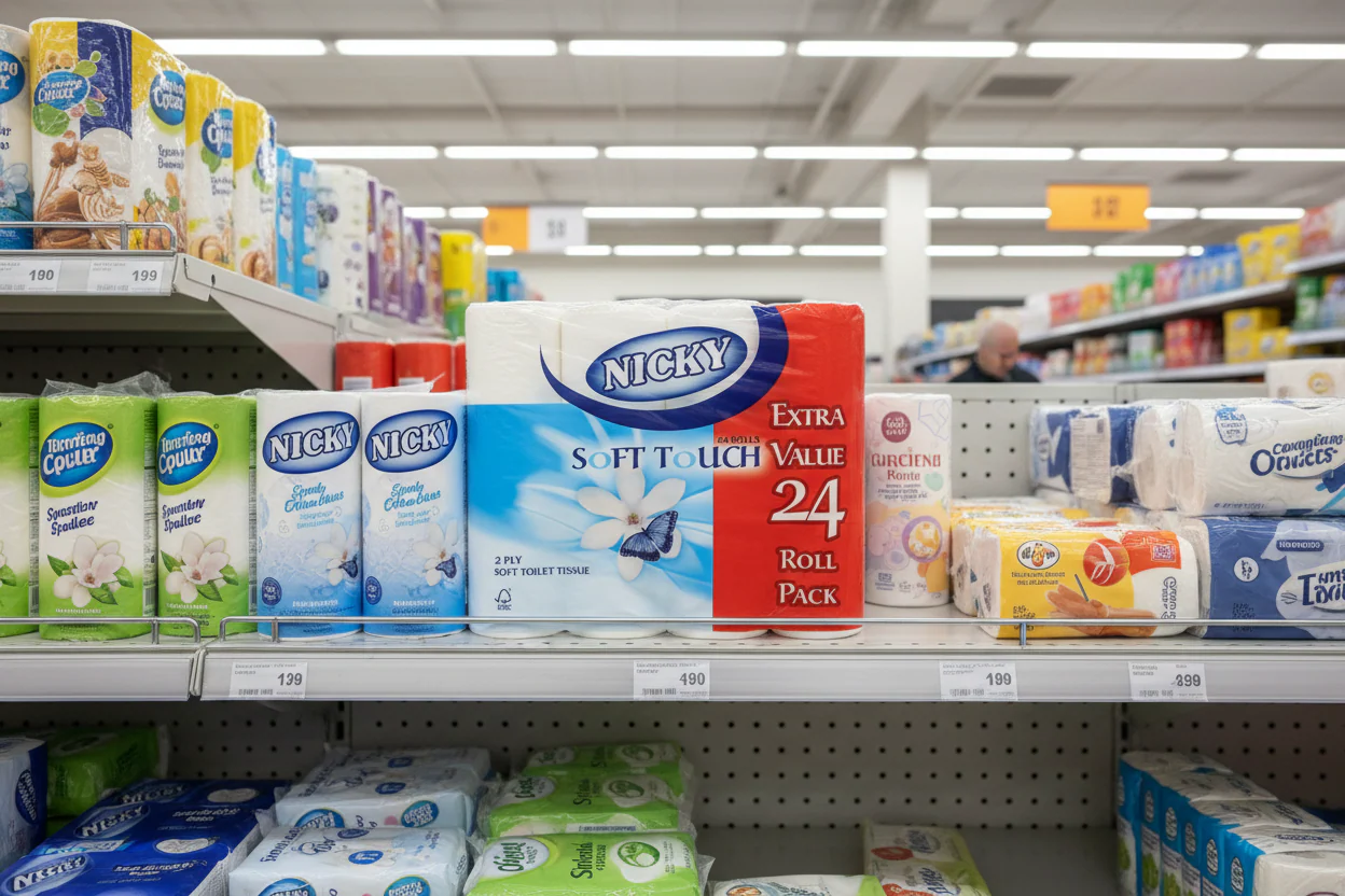 Nicky Soft Touch Toilet Tissue 24 Rolls - Image 2