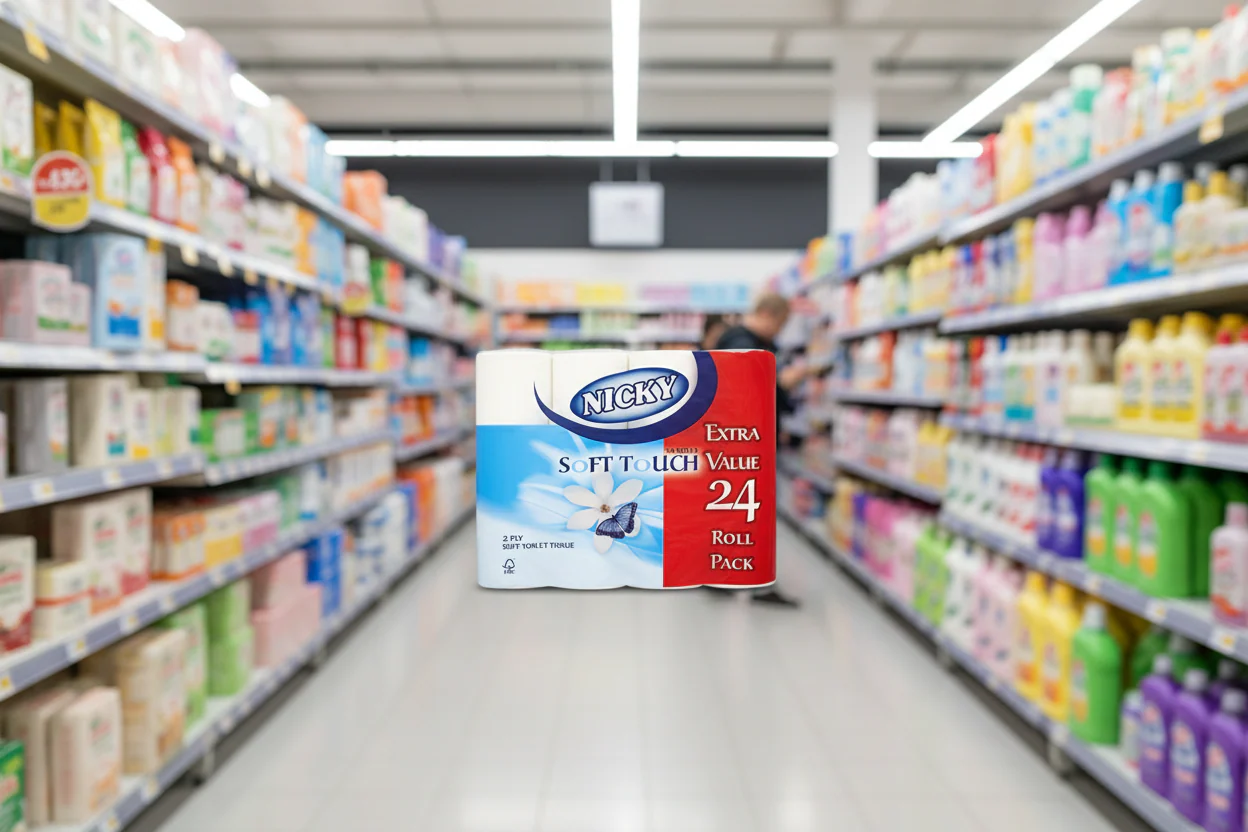 Nicky Soft Touch Toilet Tissue 24 Rolls - Image 2
