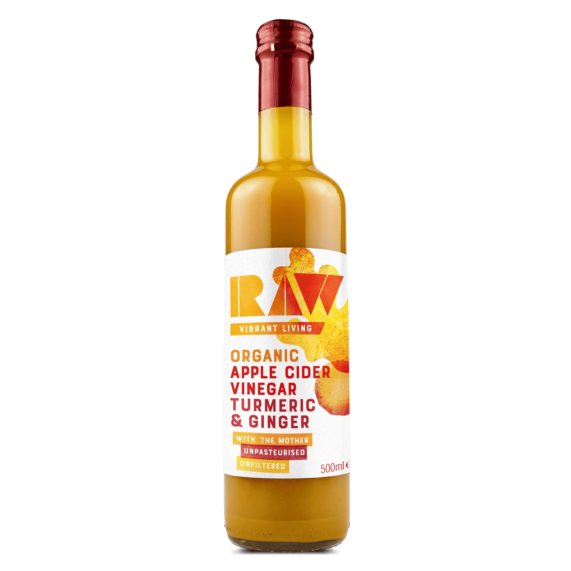 Raw Vibrant Living Org ACV Turmeric Ginger - 500ml
