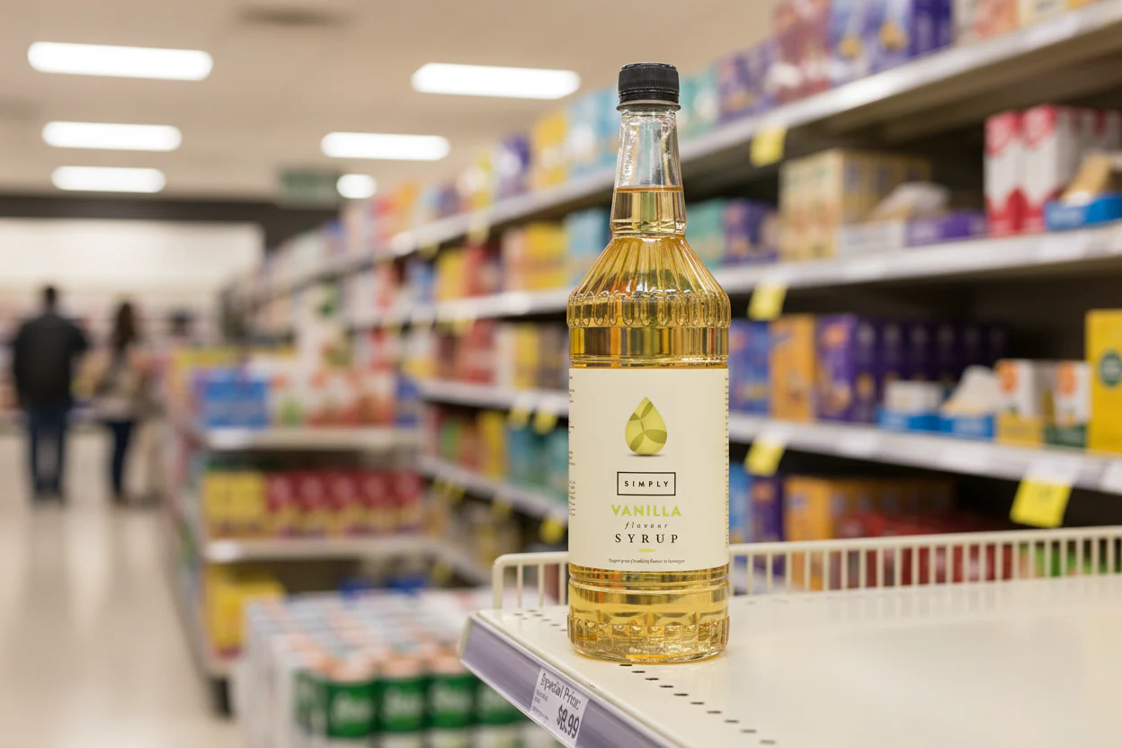 Simply Vanilla Flavoured Syrup 1 Litre - Image 3