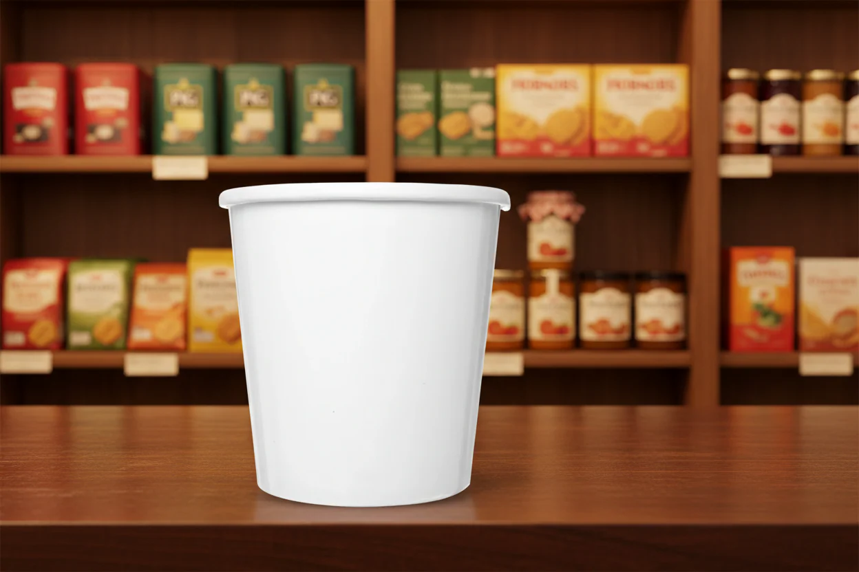 Soup Container Clear Plastic Lid 8/12O - Image 2