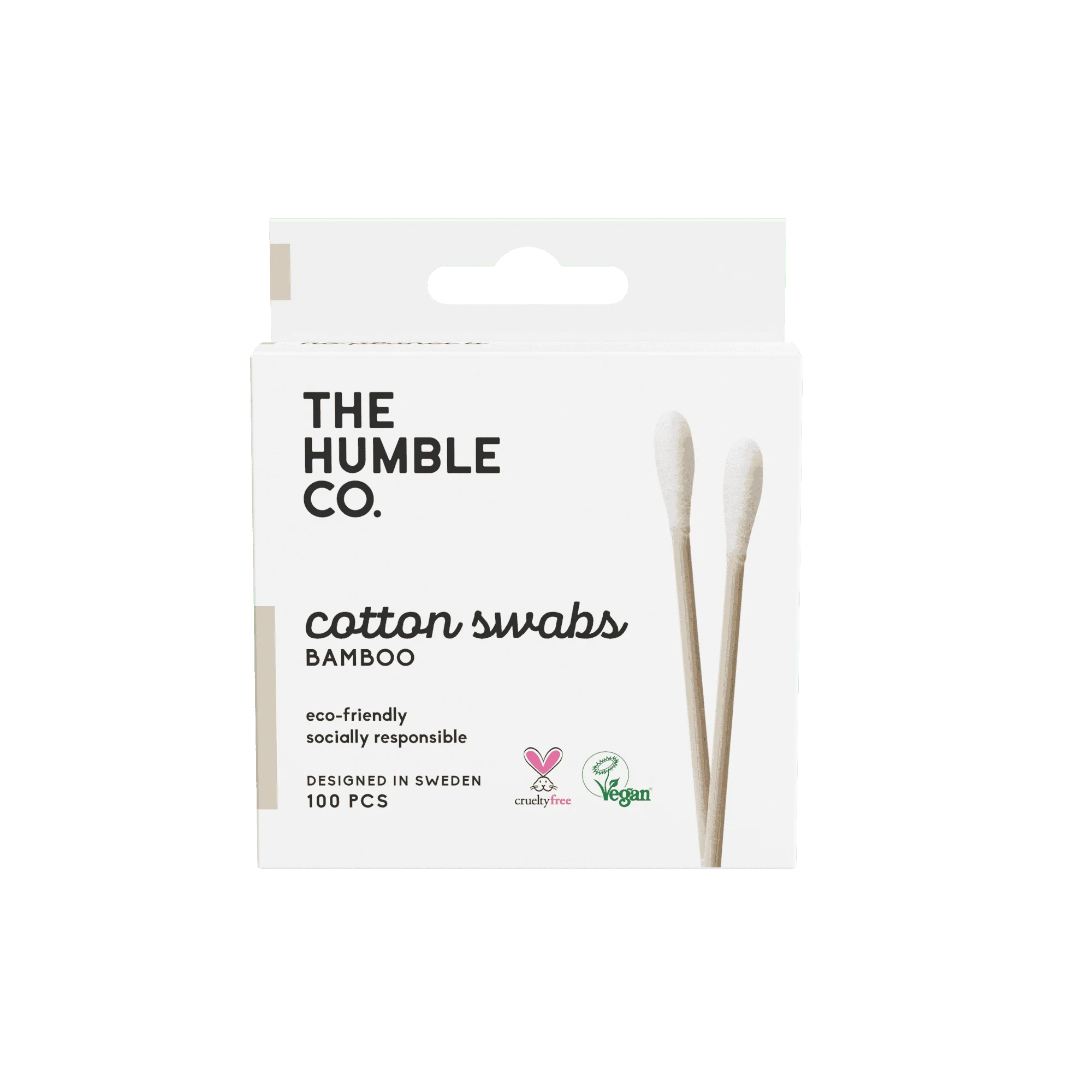 The Humble Co Natural Cotton Buds - White - 100pc