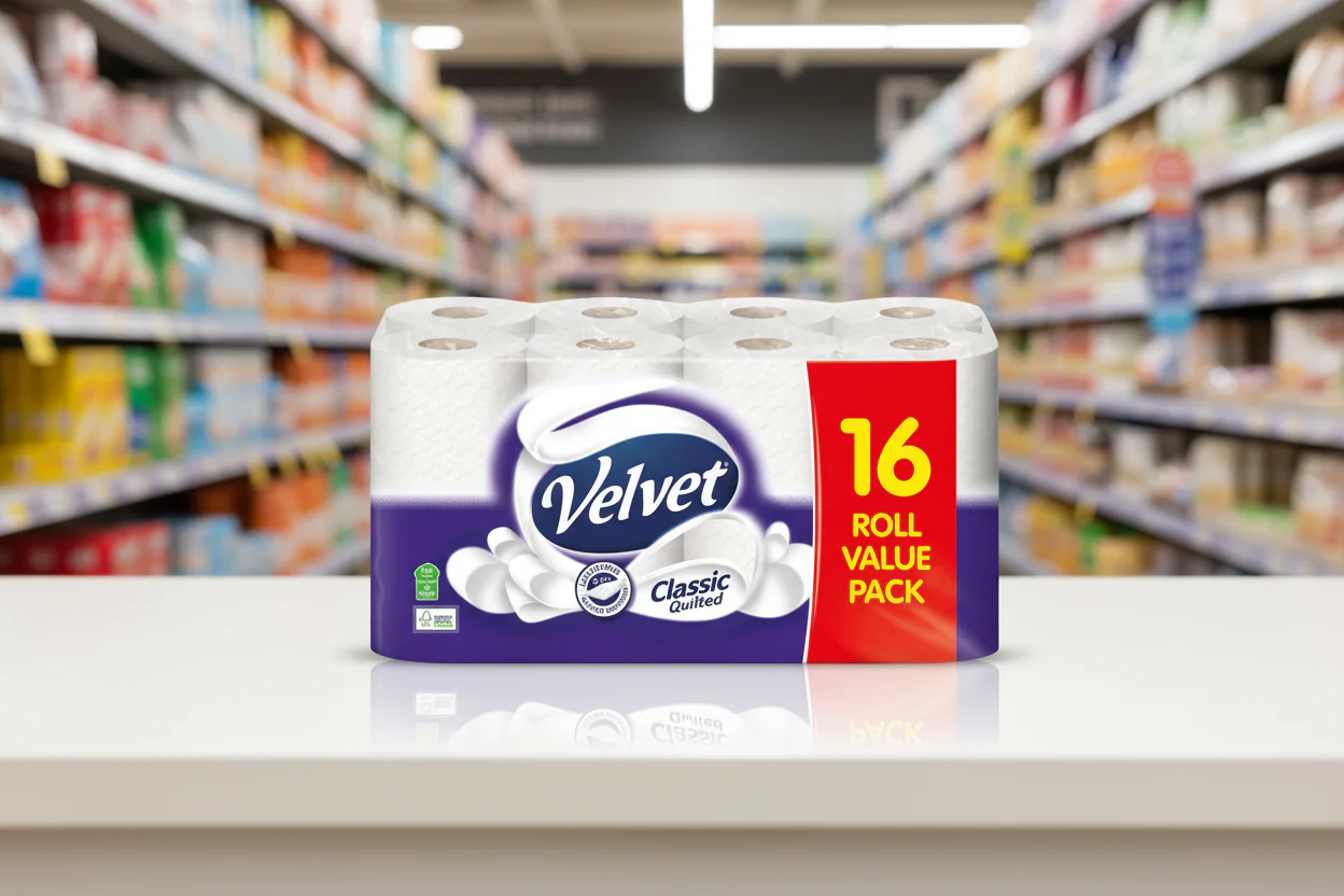 Velvet Classic Quilted Toilet Rolls 16 Rolls - Image 3